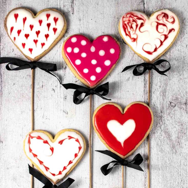 Image for Cookies on sticks - Valentine's sugar cookies