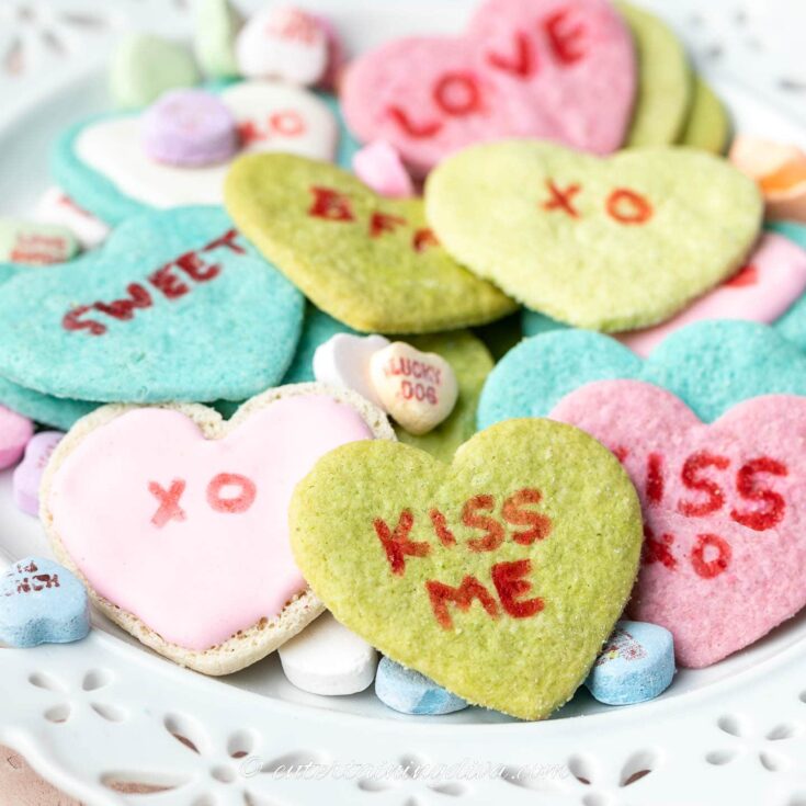 Image for Easy Conversation Heart Cookies