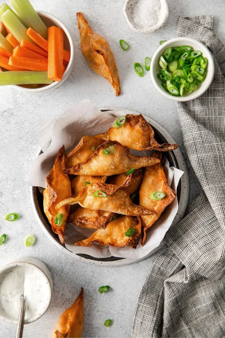 Image for Buffalo Chicken Wontons | Easy Air Fryer Recipe