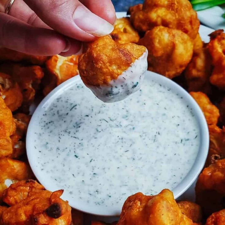 Image for Easy Vegan Buffalo Cauliflower Wings