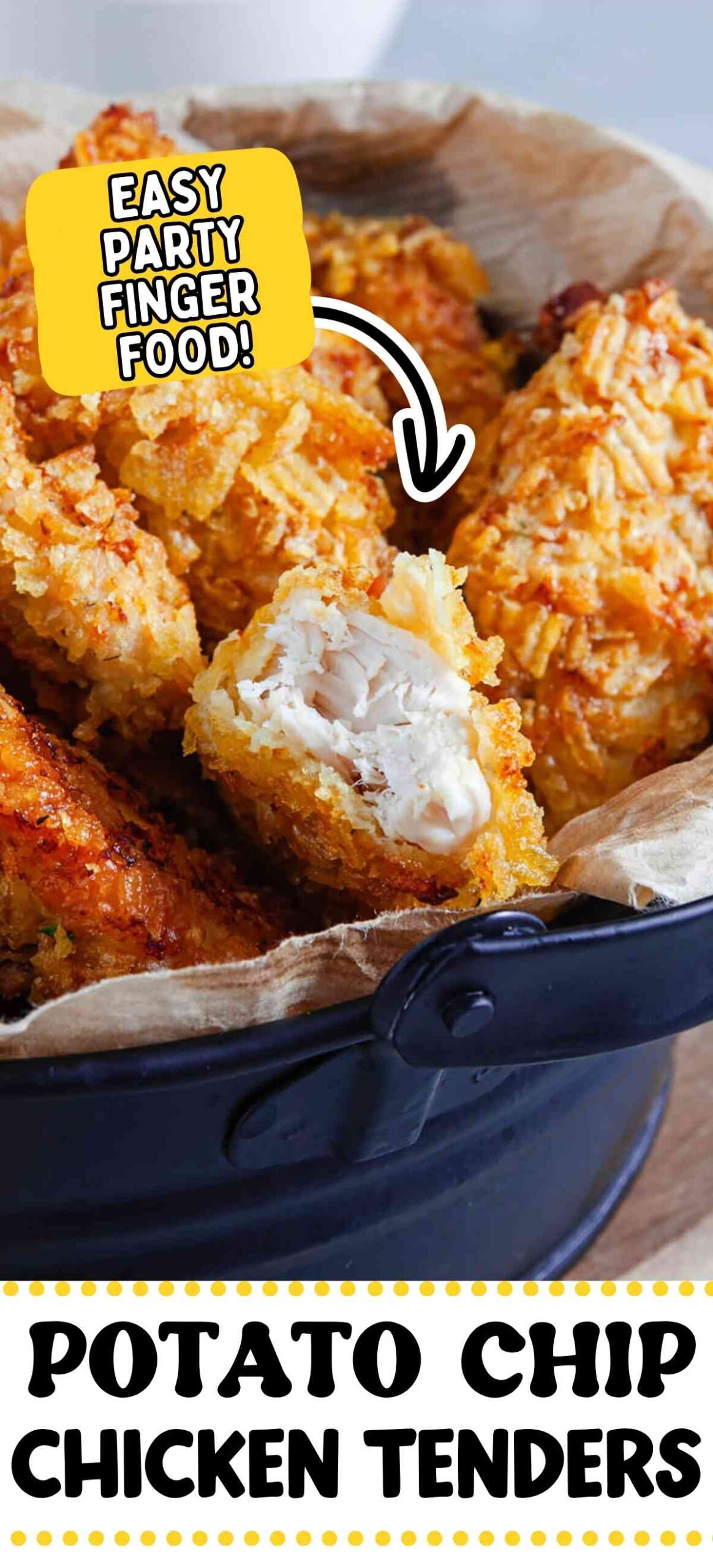 Crispy Potato Chip Chicken Tenders &ndash; Easy Party Appetizer Finger Food