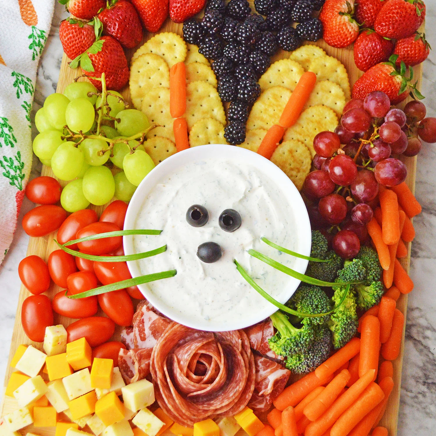 Image for Easter Bunny Charcuterie Board
