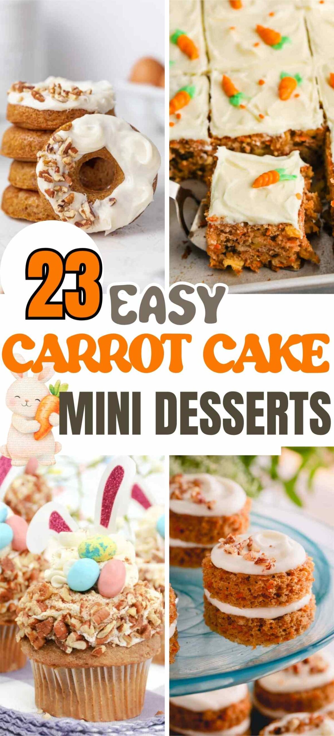 Easy Carrot Cake Mini Desserts for Easter &ndash; Cute Bite-Size Sweet Treats