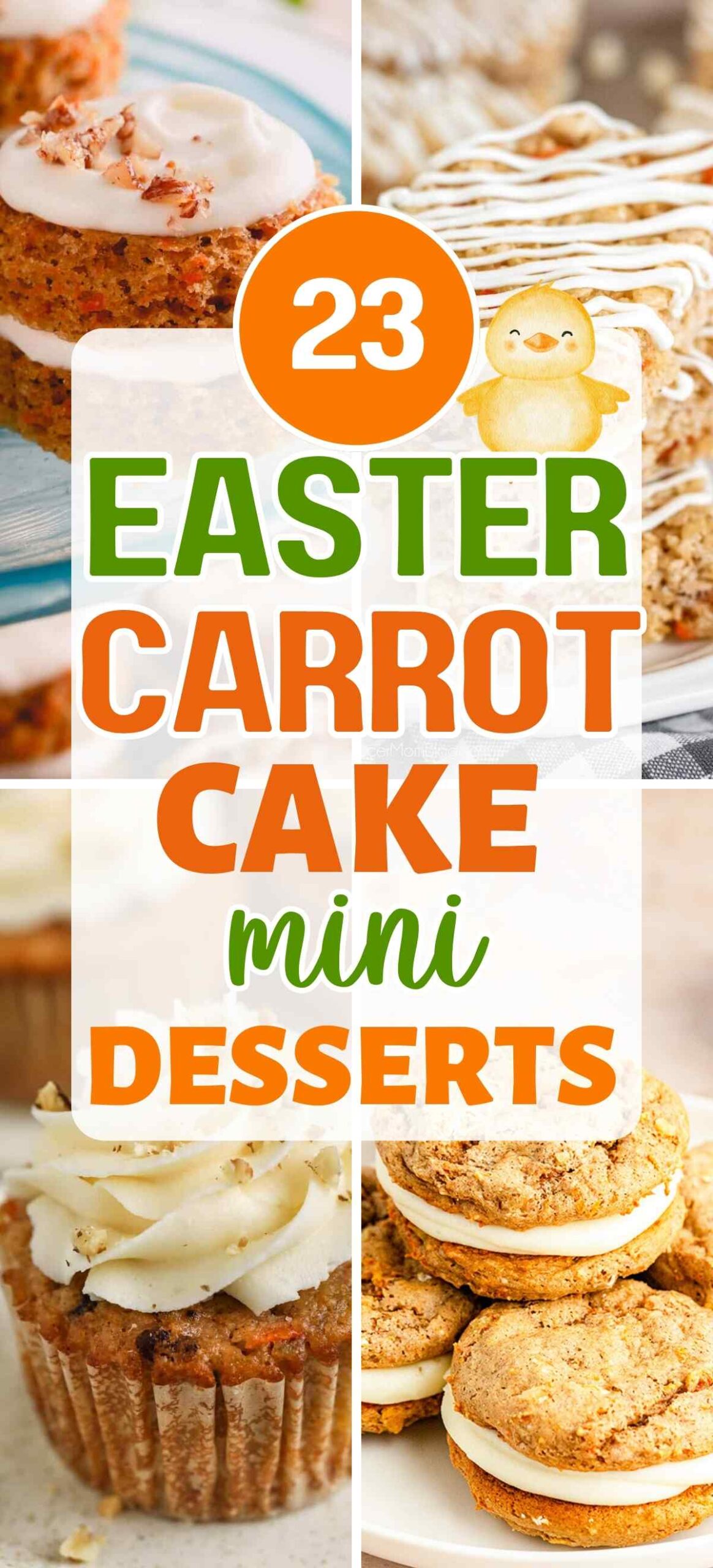 Easy Mini Carrot Cakes for Easter &ndash; Cute Easter Dessert Idea for Parties, Brunch & Spring Baking