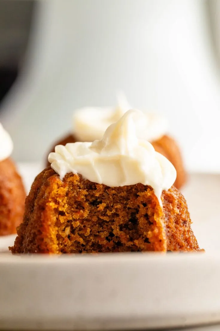 Image for Mini Carrot Cakes with Walnuts, Cream Cheese Frosting