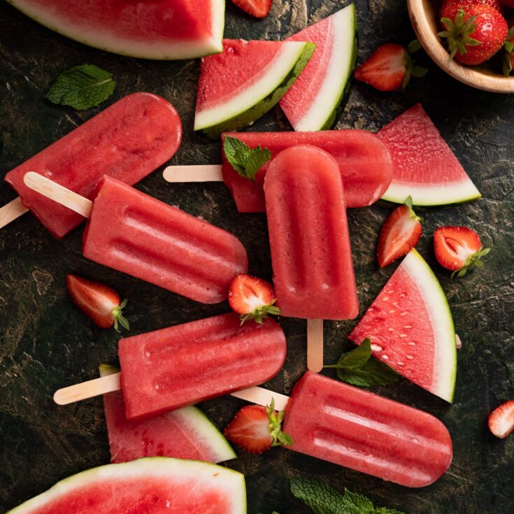 Image for Best Watermelon Popsicles Recipe (10-Minute Prep)rn