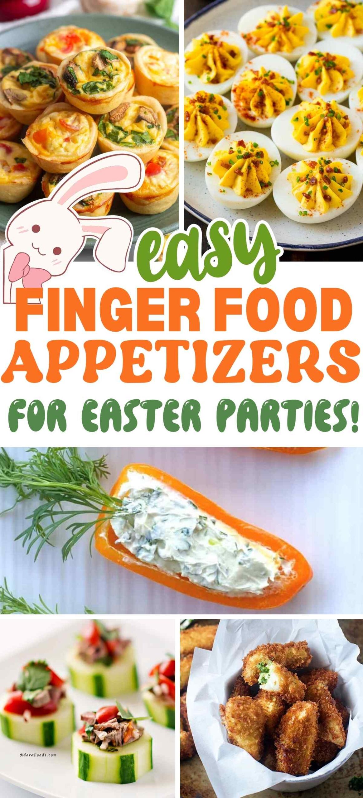 Easy Finger Food Appetizers for Easter Parties: Cute Bite-Size Party Snacks for Spring Gatherings