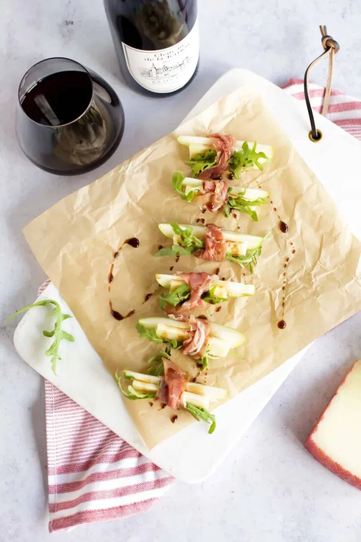 Image for Prosciutto Wrapped Pears with Manchego