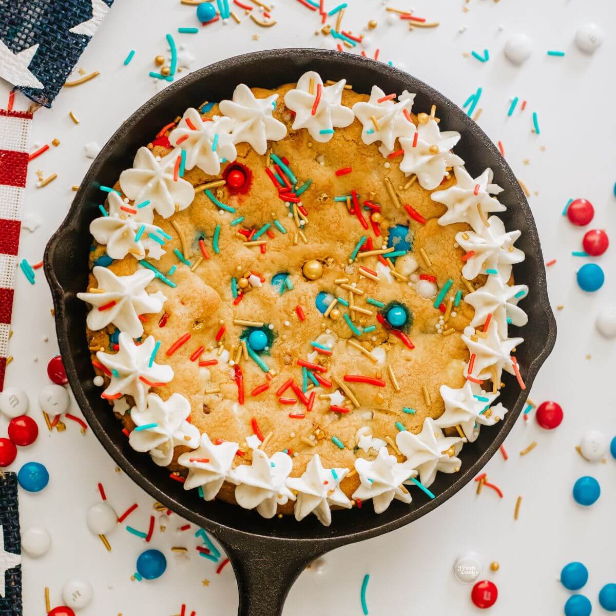 Image for 4th of&nbsp;July Cookie Cake&nbsp;(Patriotic)