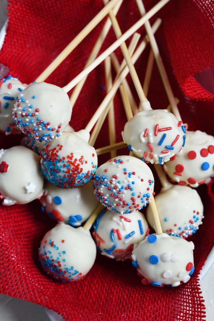 Image for Easy and Festive 4th Of July Cake Pops