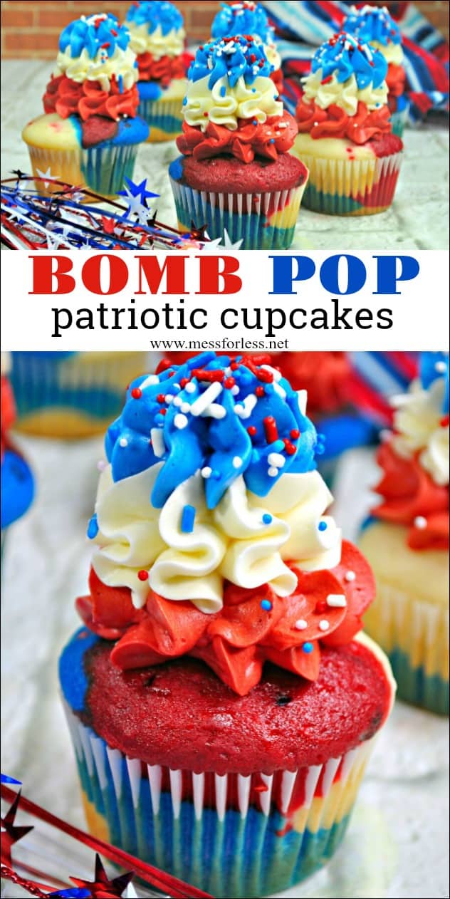 Image for Bomb Pop Patriotic Cupcakes