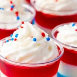 If you’re looking to wow your guests with 4th of July drinks these Patriotic Jello Shots are exactly what your party needs. Layered with vibrant red, white, and blue, these mini treats are the ultimate 4th of July Jello Shots. Whether you’re hosting a backyard BBQ or heading to a fireworks show, these 4th of July cocktails double as dessert and drink in one cute little shot glass. Fourth Of July Cocktails, Summer Jello Shot Recipes, Patriotic Food, Patriotic Jello Shots, 4Th Of July Drinks Alcoholic, 4Th Of July Jello Desserts, Fun Jello Shots, 4Th Of July Party Ideas, Fourth Of July Jello Shots