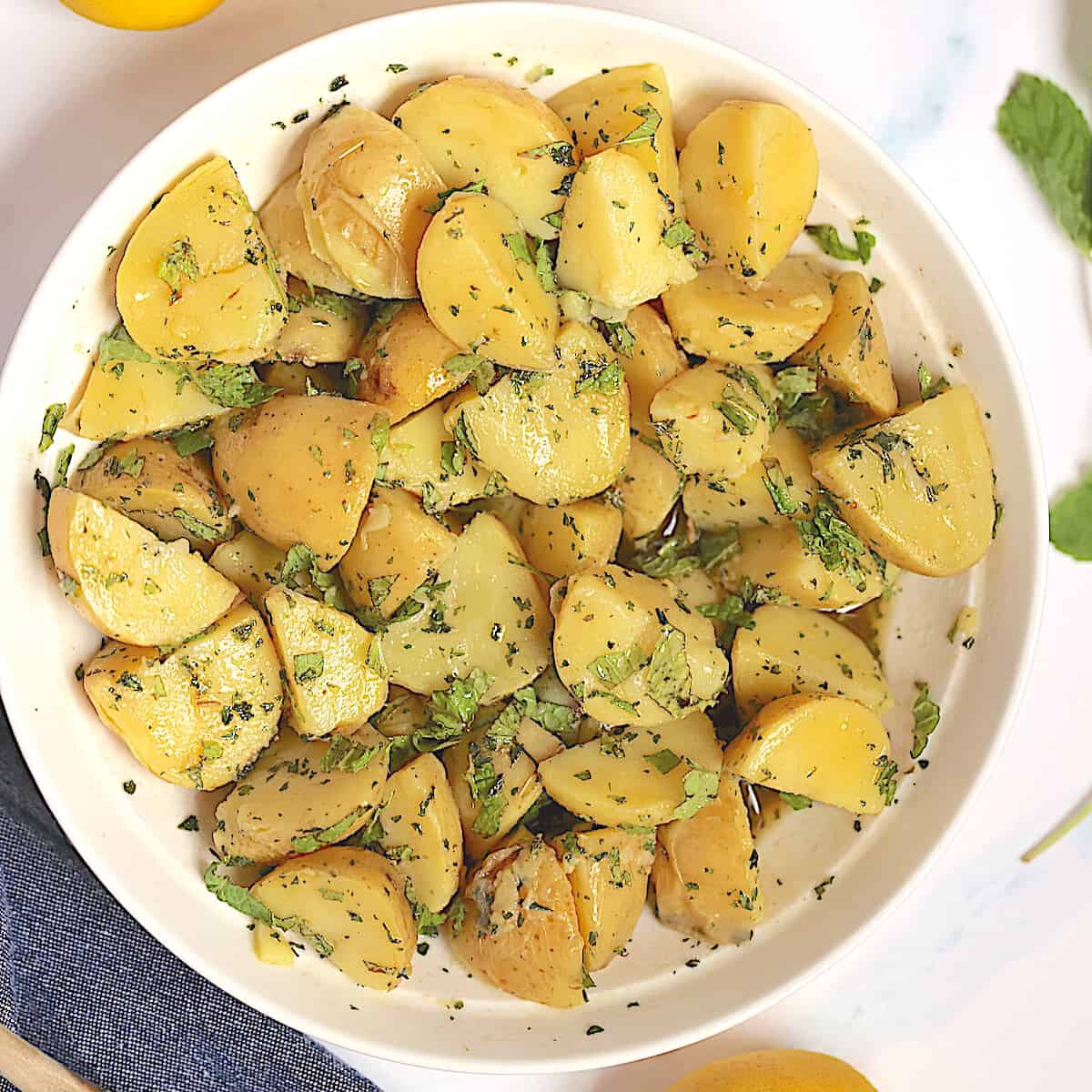 Image for Instant Pot Lemon and Mint Potato Salad