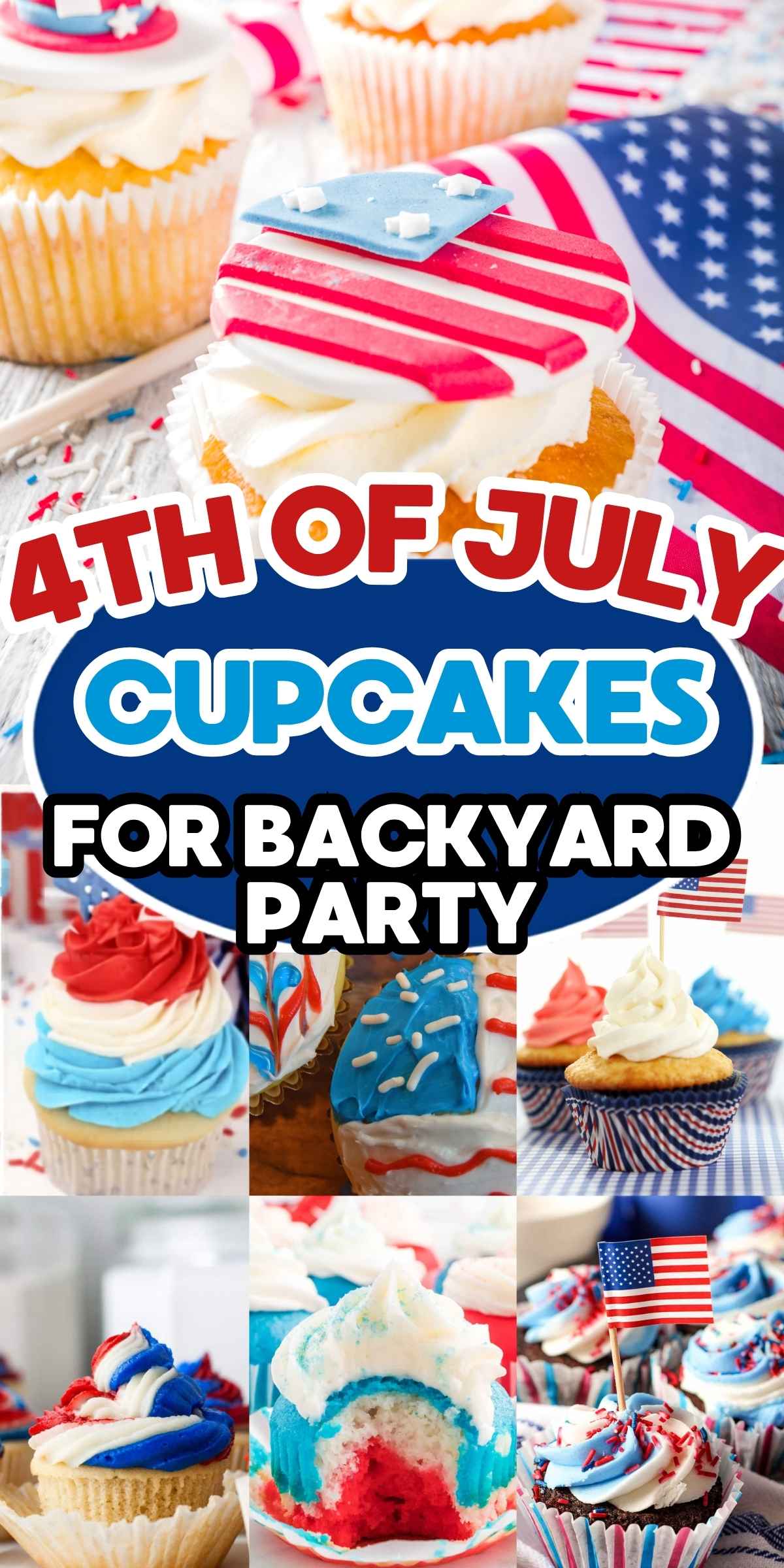 4th of July Cupcakes for Backyard Party