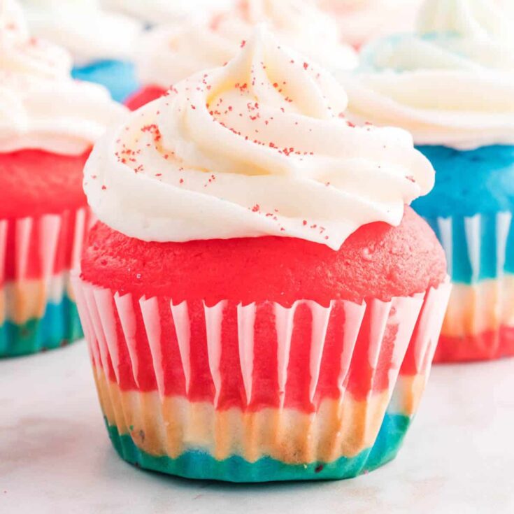 Image for 4th of July Cupcakes &ndash; Red, White, and Blue Layers