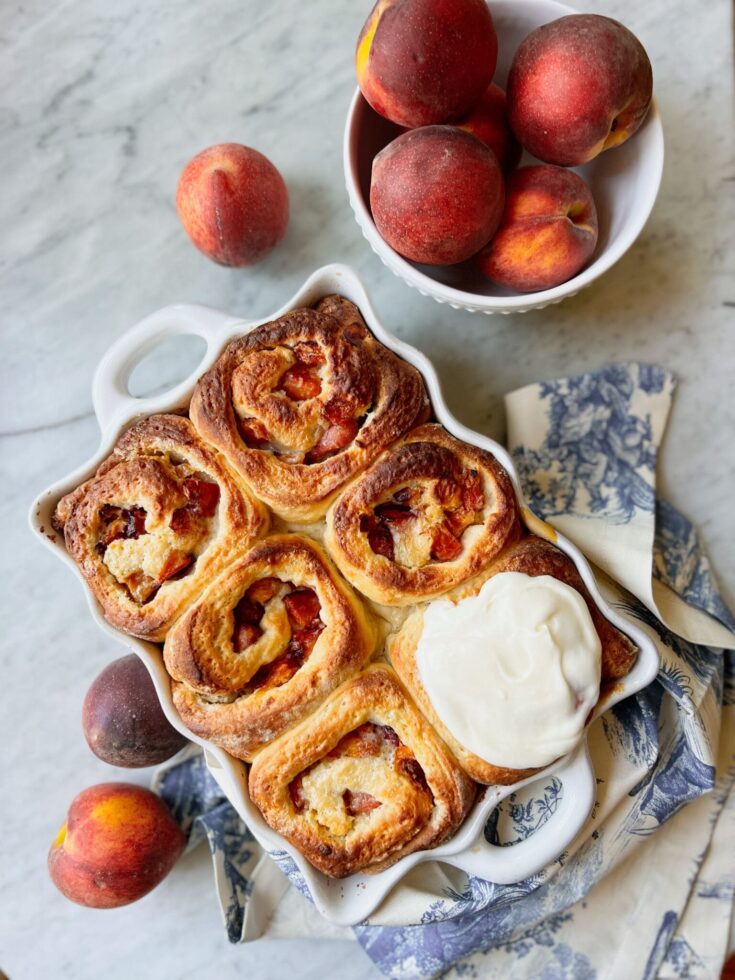 Image for Peach Cobbler Rolls with Cream Cheese Frosting