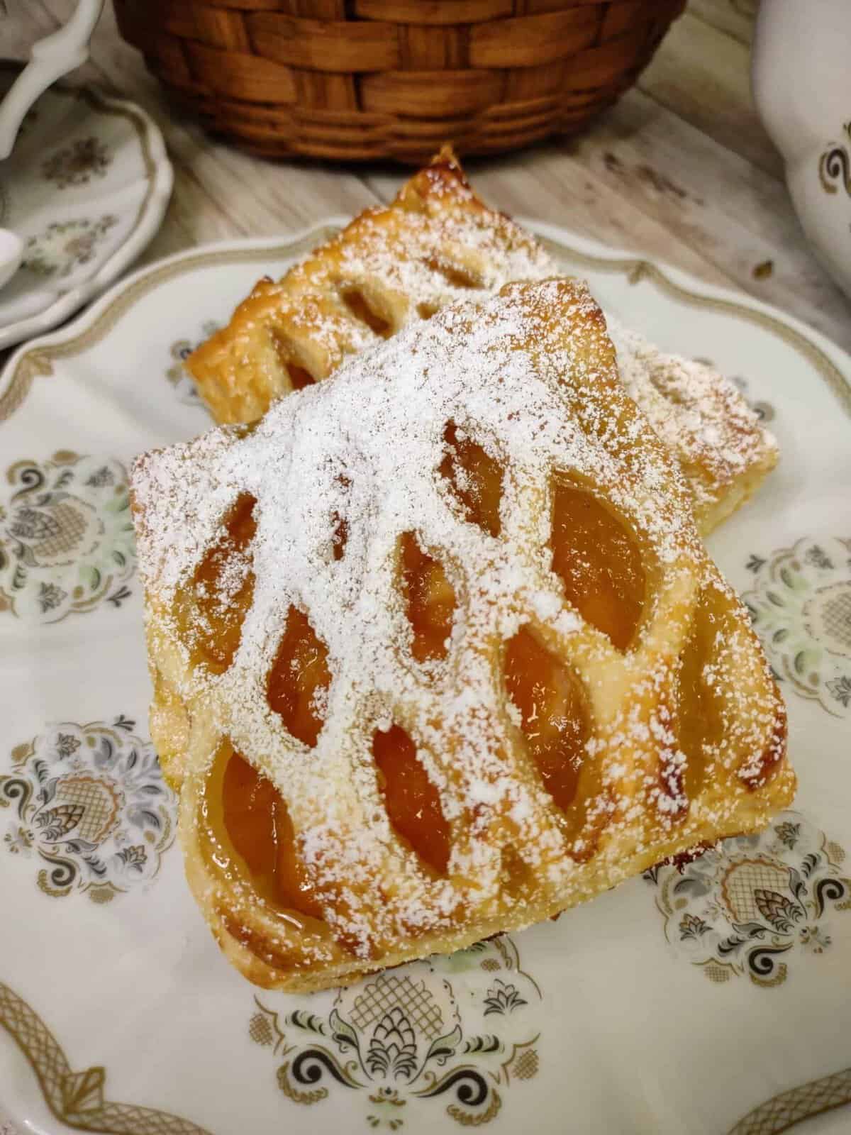 Image for Peaches and Cream Lattice Puff Pastry