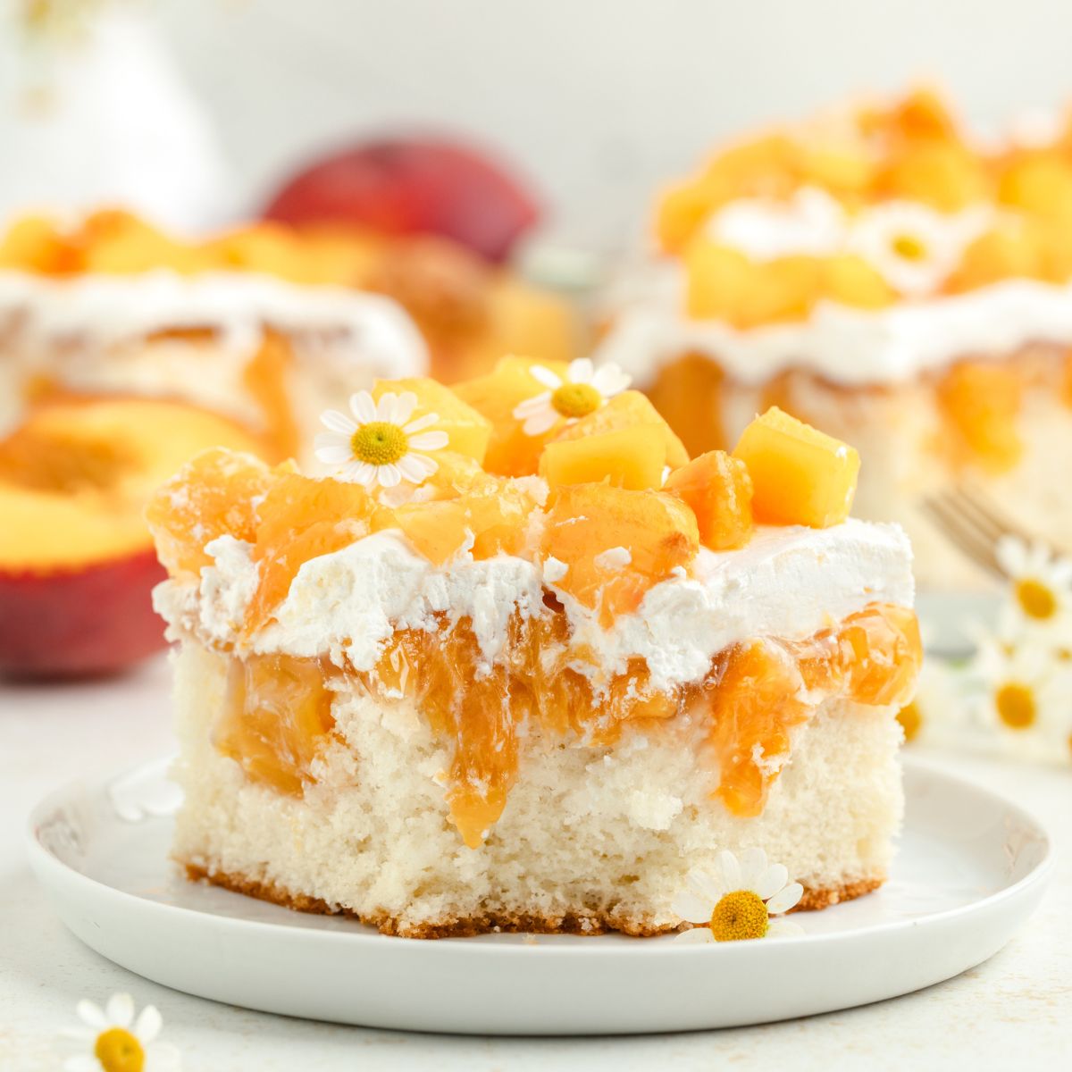 Image for Peach Poke Cake