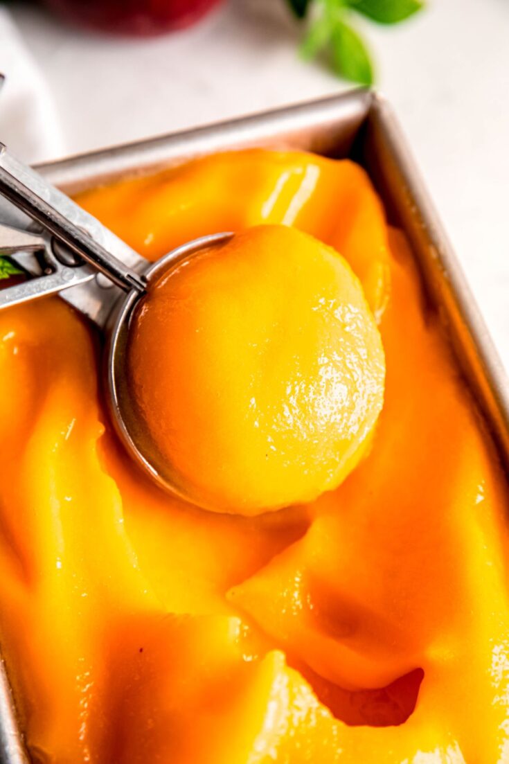 Image for Homemade Peach Sorbet