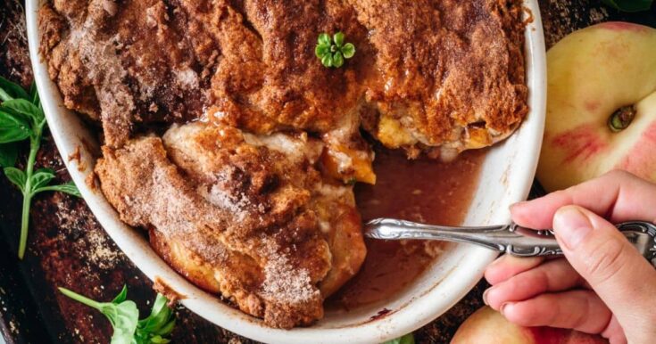Image for Southern Peach Cobbler Recipe with Fresh Peaches