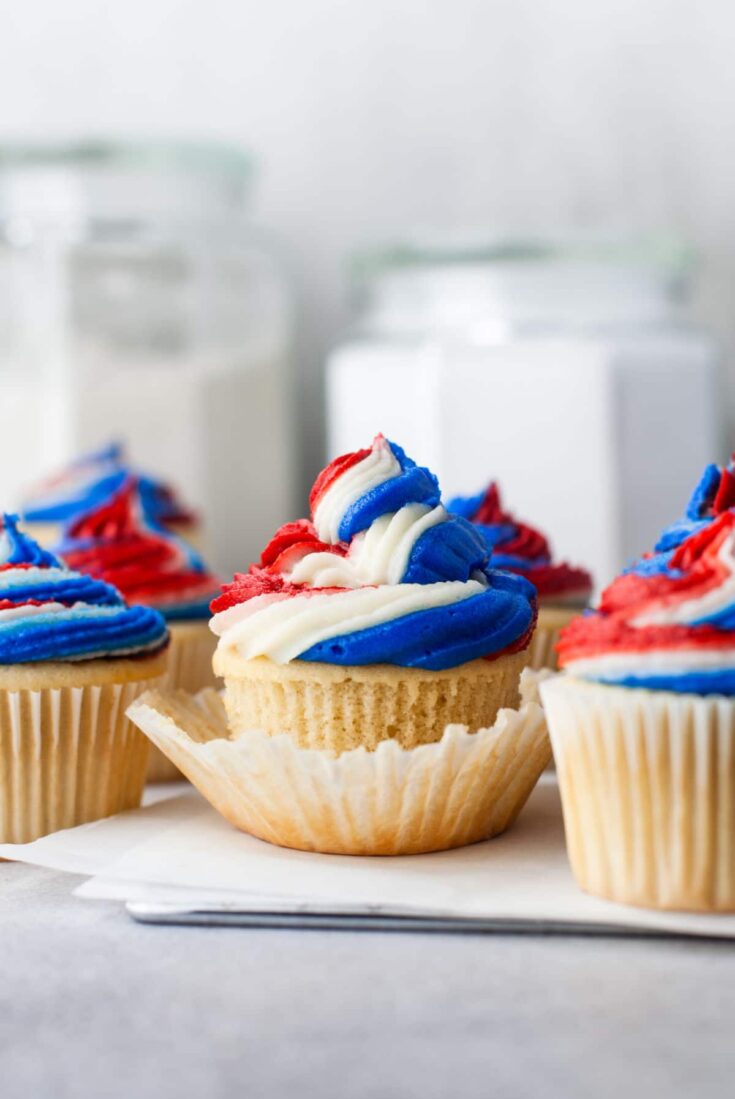 Image for Easy Red White and Blue Cupcakes